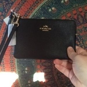 Black Coach Wristlet